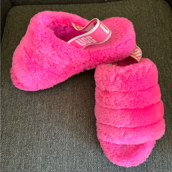 UGG Fluff Yeah Slide - Hot Pink - Picture 2 of 4